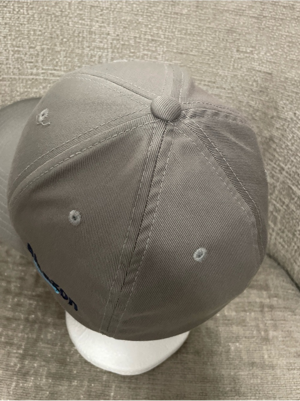FLEXFIT Amazon Classic ORIGINAL 6-Panel Fitted Baseball Cap HAT S/M Grey - Picture 7 of 12